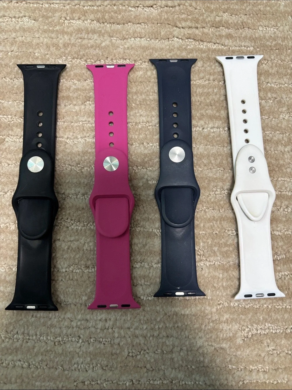 Apple Watch Bands 38mm Black, Pink, Navy, Tan Plaid